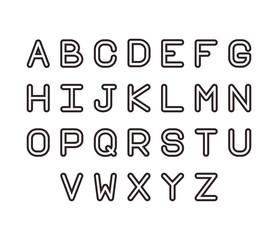 black fonts on white background