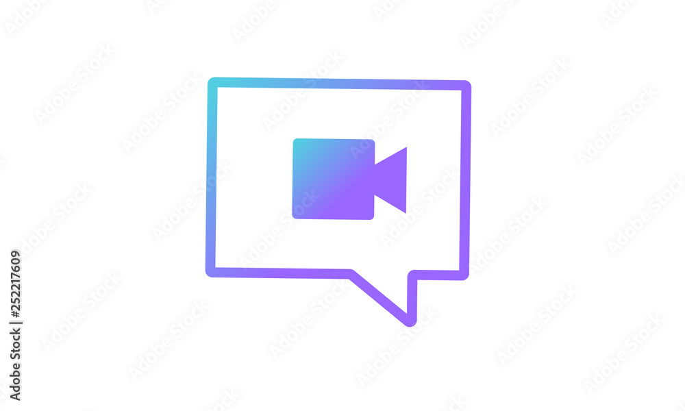 Poster message icon concept, entertainment message icon concept. modern gradient style vector icon