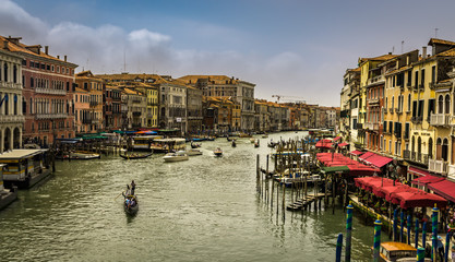 Fototapeta na wymiar Canal Grande panorama Venice, Italy