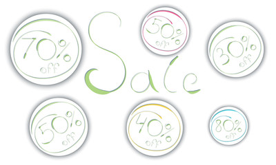 Sale stickers 