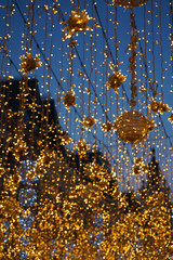 lights in the center of Moscow