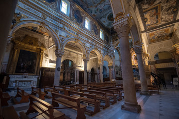 Matera, Italy - Interior of Matera Cathedral - Cattedrale Basilica Pontificia di Maria Santissima...