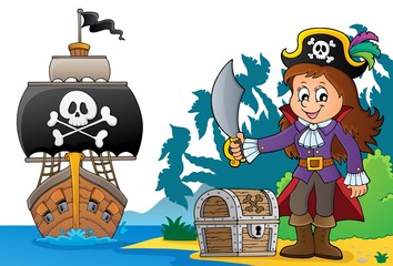 Pirate girl theme image 6