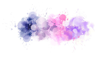 Watercolor splash line