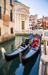 Venice city with gondolas, Veneto, Italy