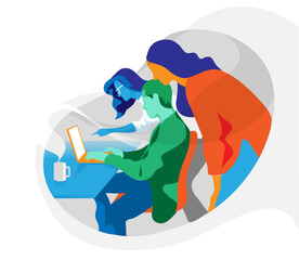 Teamwork and brainstorming