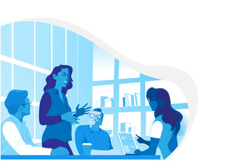 Meeting and team brainstorming