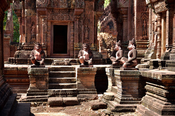 Fototapeta premium Details vom Tempel Banteay Srei