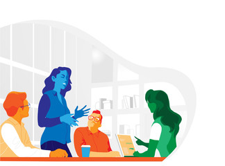 Meeting and team brainstorming