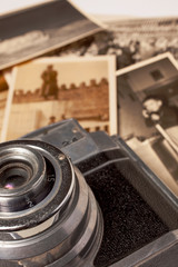 vintage camera and photos