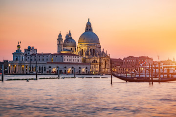 Fototapeta na wymiar Venice, Italy, Santa Maria della Salute church.