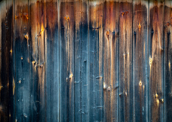 Dark old wood plank wall of house