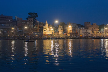 Fototapeta na wymiar Varanasi, India before sunrise