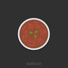 Borscht vector illustration