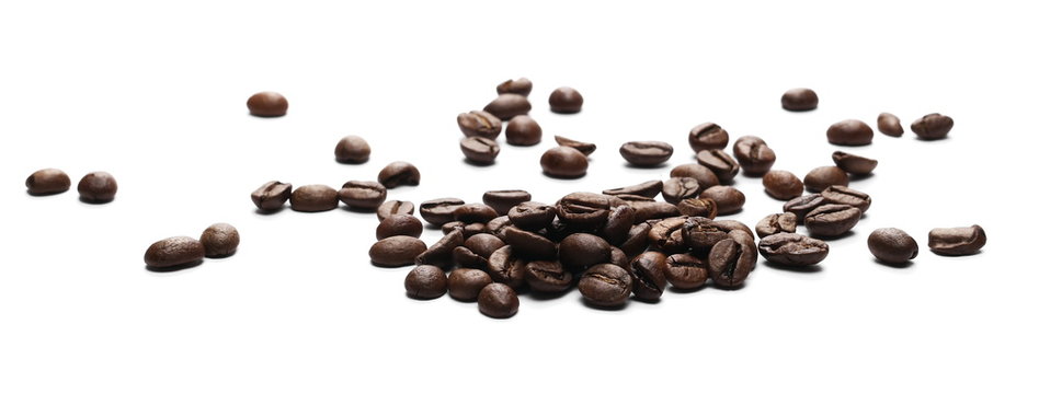 Coffee Beans Isolated On White Background