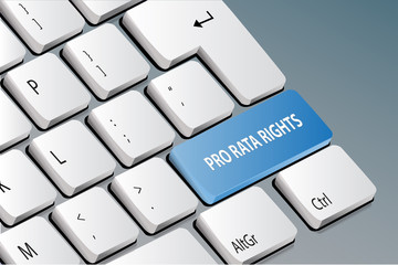 pro rata rights