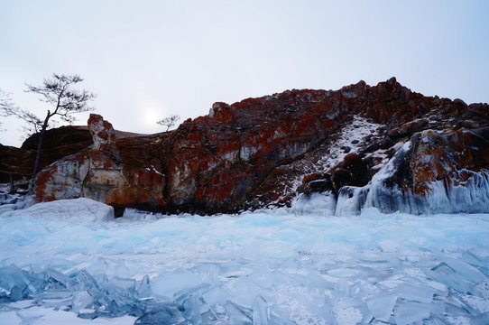 Winter in Baikal, Lake Baikal, Russia