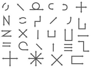 arrow icon set template