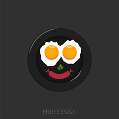 Fried eggs smile