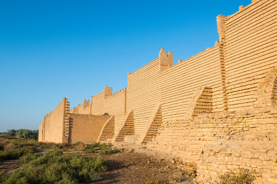 Reconstructed ruins of Babylon, Iraq