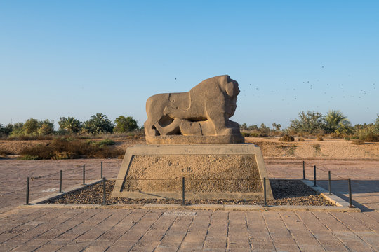 The lion of Babylon, Babylon, Iraq