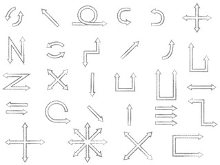 arrow icon set template