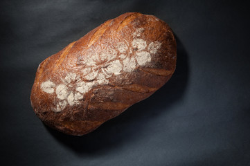 fig bread on dark
