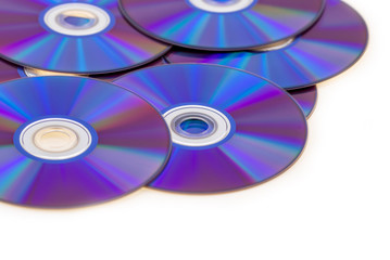 violet blu ray background DVD rom burning  isolated on white