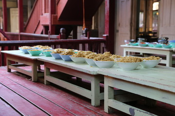 Lunch  time at Amapur Temple, Myanmar