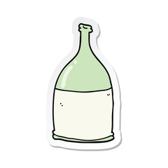 sticker of a cartoon bottle