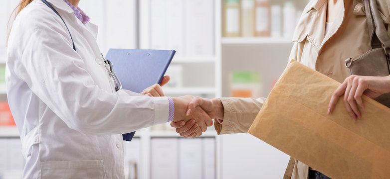 Doctor and patient meeting in the office