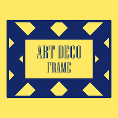 Art deco ornamental frame