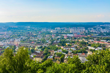 Fototapeta na wymiar Lviv Cityscape Viewpoint 02