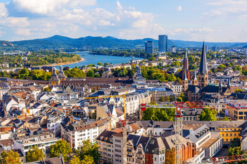 Obraz premium aerial of Bonn, the former capital of Germany
