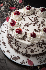 St. Valentine's Day, Birthday  Cake.  Festive  Dessert.