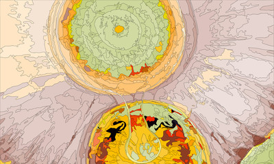 Modern design.Abstract texture splash explosion of colorful bright lines paints.Art design presentations,prints,wallpapers,flyers,cards,screensavers,paintings,websites,packaging,cover.