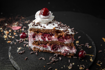 St. Valentine's Day, Birthday  Cake.  Festive  Dessert.