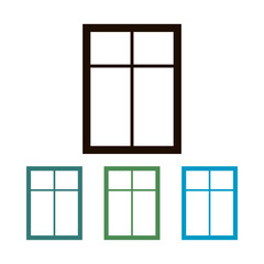 window icon, vector illustration