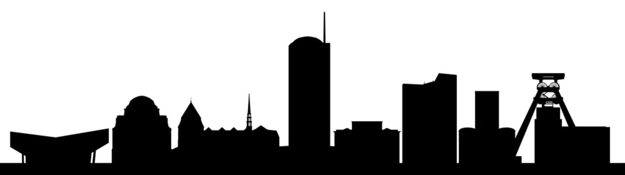 Skyline der Stadt Essen
