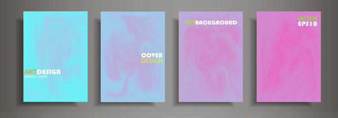 Fototapeta premium Modern design A4.Abstract marble texture of colored bright liquid paints. Splash trends paints. Used design presentations, print, flyer, business cards, invitations, calendars, sites, packaging, cover