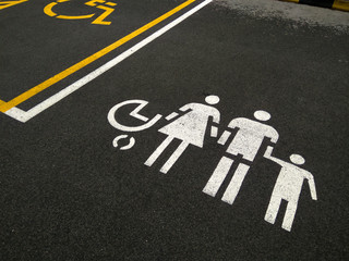 Parking for families with children and disable people