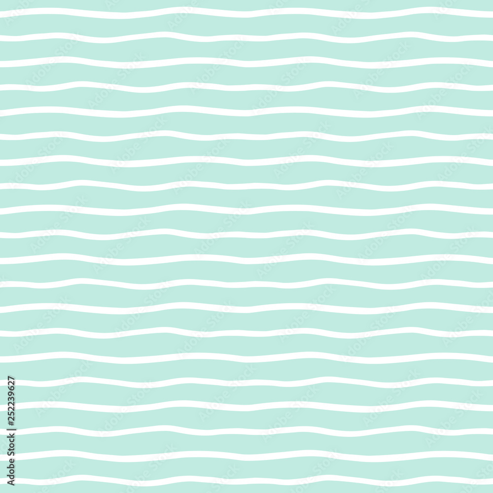 Poster wavy stripes seamless background. thin hand drawn uneven waves vector pattern. striped abstract temp