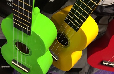Colorful ukuleles for sale
