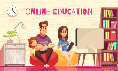 Family Online Courses Illustration 