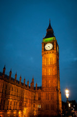 Fototapeta na wymiar Big Ben at night, London UK