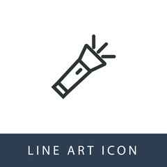 Flashlight Icon Vector, You Can Using For Application, Website and Presentation 
