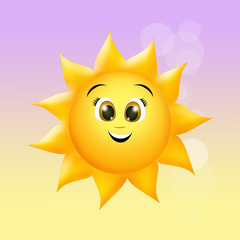 illustration of sun cartoon