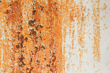 Abstract rust on steel plate. / Iron plate surface.