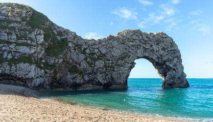Durdle Door archway, Jurassic Coastline, Dorset, England
