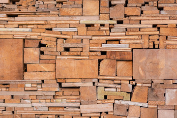 filled frame wooden planks wood structure background